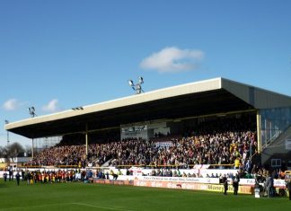 Haig Avenue Main Stand - by Graham Hogg under creative commons licence