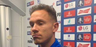Kieron Morris speaking in his post-match press conference