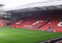 The Anfield Kop, by Robert Cutts licensed by Creative Commons