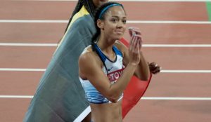 Runners at the 2017 Athletics World Championships at the Queen Elizabeth Olympic Park in Stratford