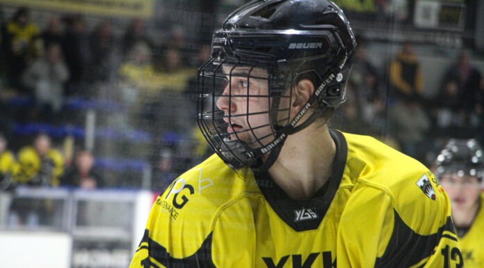YKK Widnes Wild's Vlads Vulkanov during their win against Solihull Barons in November. Photo by Ant Stonelake