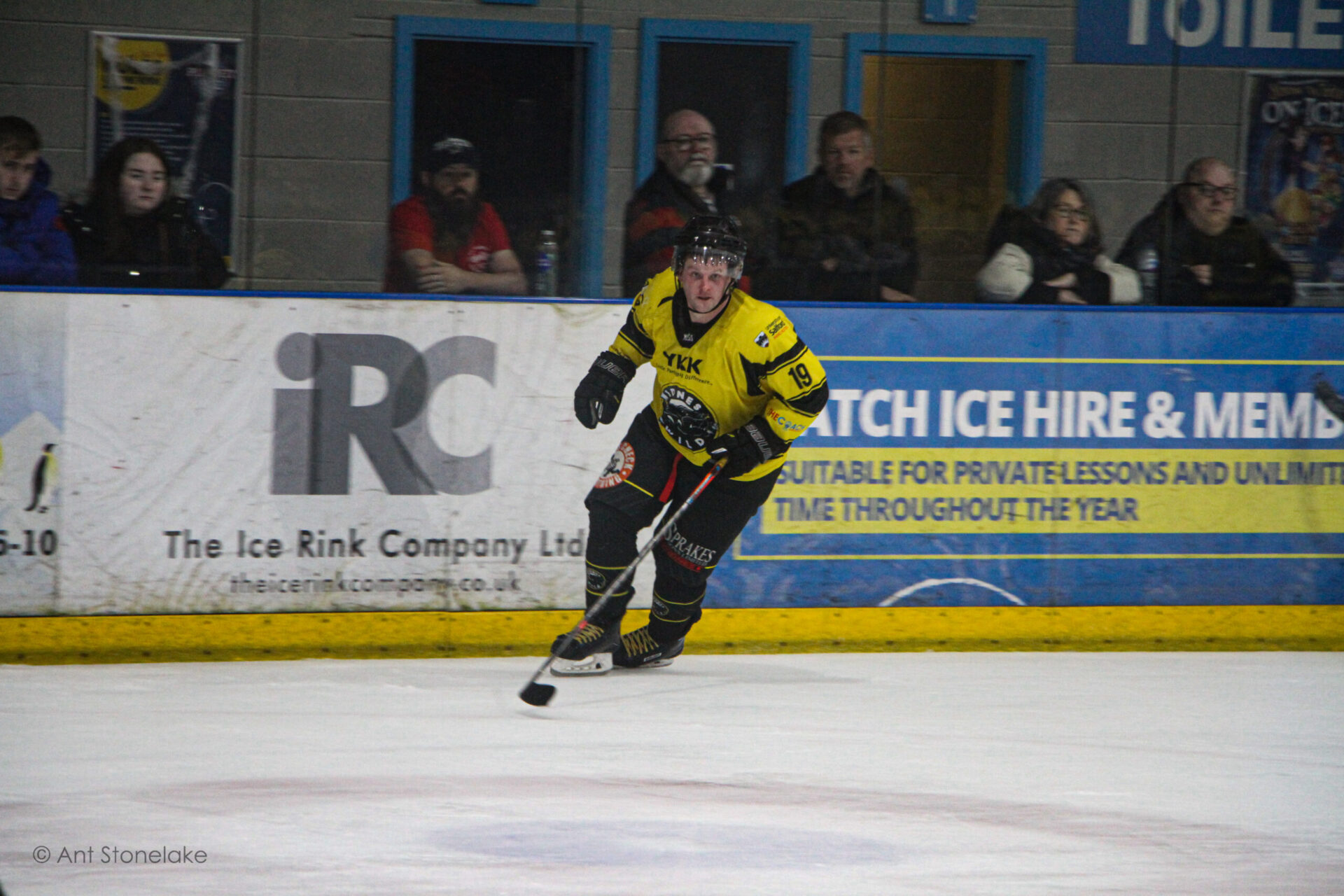 Richard Haggar playing for Widnes Wild against Solihull Barons. Photo by Ant Stonelake. 