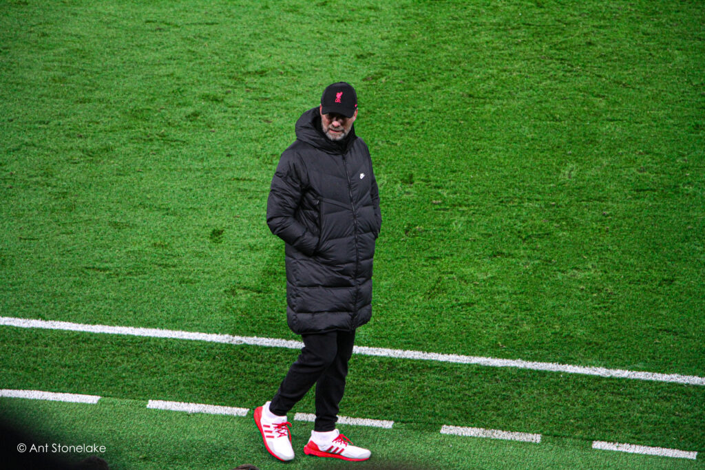 Jurgen Klopp during Liverpool 2-0 Atletico Madrid.