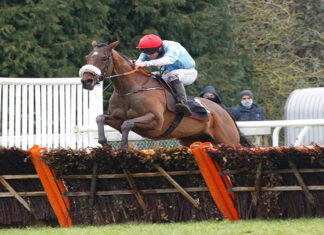 Merseyside jockey Lewis Stones in action over hurdles - pic with permission to use from Lewis Stones