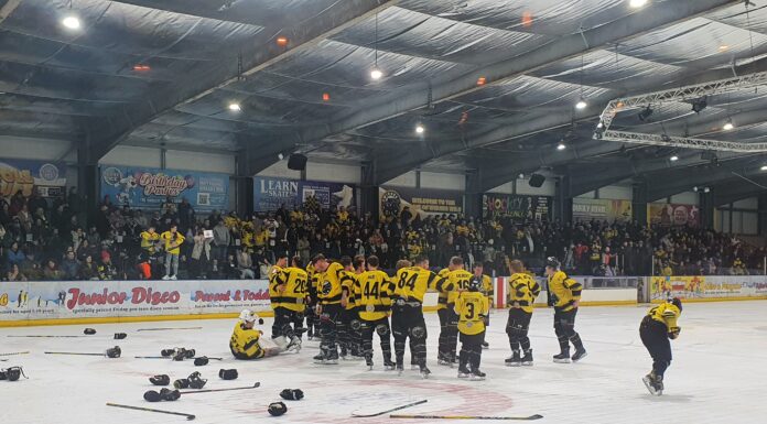 Widnes Wild celebrate their first Moralee Cup. Credit: Max Conyers