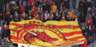 Catalan Dragons flag from June 2011