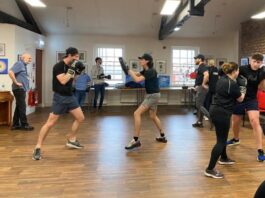 Wirral Mind Motiv8 launch session boxing