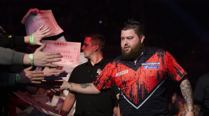 Premier League Darts - Michael Smith - pic by Taylor Lanning/PDC