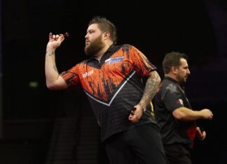 Michael Smith darts - courtesy of Taylor Lanning/PDC
