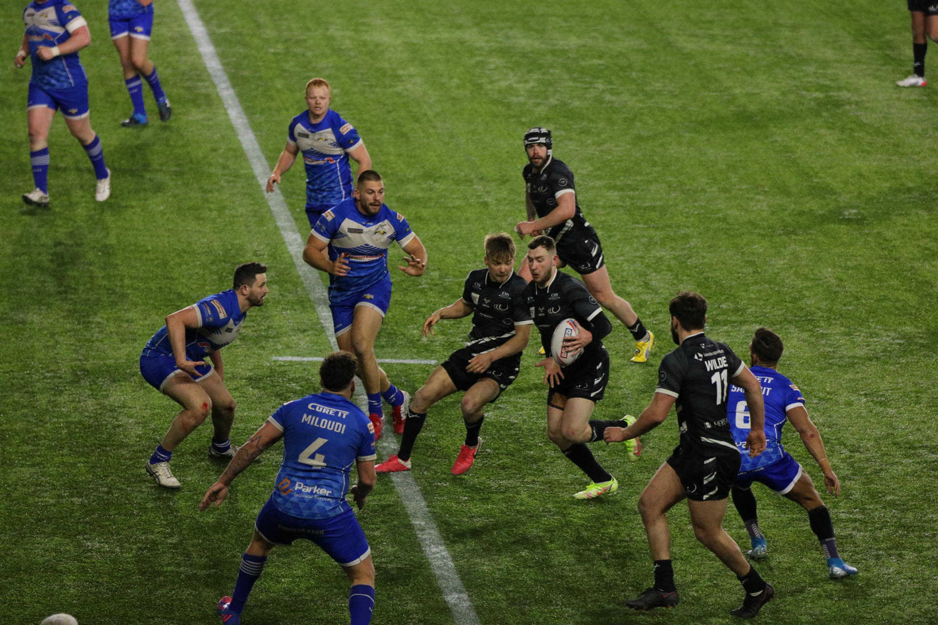 Lloyd Roby attacking - Widnes Vikings vs Barrow Raiders 07/03/2022