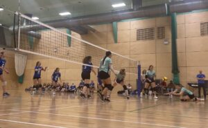 UOL &amp; LJMU Women in volleyball action (Image Courtesy of Tom Tregillus)