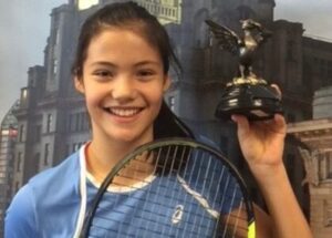 Emma Raducanu wins U18 tennis tournament in Wavertree - courtesy of Anders Borg