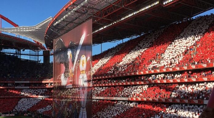 Benfica's Estadio Da Luz ahead of a game against FC Porto (Creative Commons License, Vincenzo Togni, https://creativecommons.org/licenses/by-sa/4.0/deed.en)