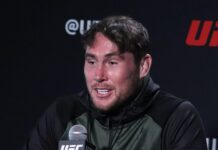 Darren Till interacts with media during the UFC Vegas 36: Brunson vs Till Media Day at UFC Apex on September 1, 2021 in Las Vegas, Nevada, United States. (Photo by Diego Ribas/PxImages) - Credit Alamy - Free to Use