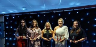 Leah Burke St Helens awards evening