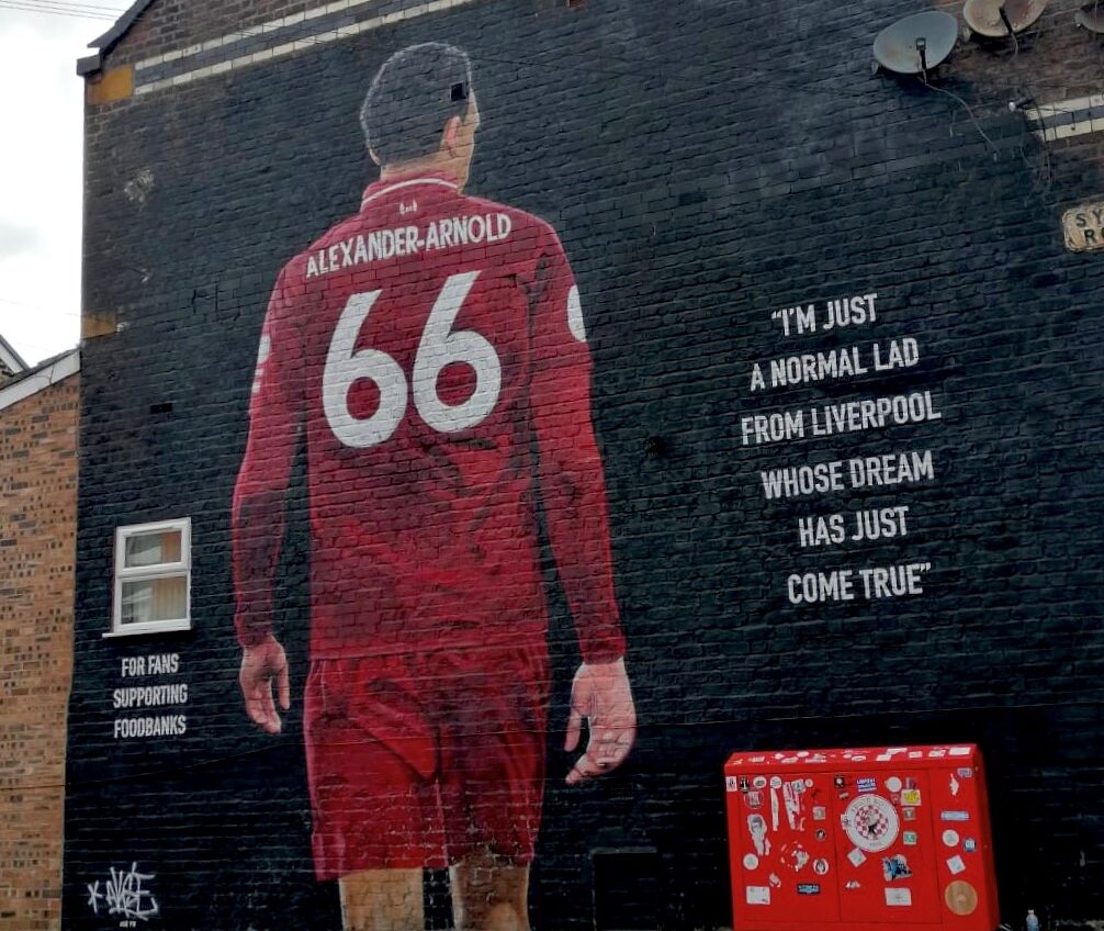 Mural dedicated to Fans Supporting Foodbanks