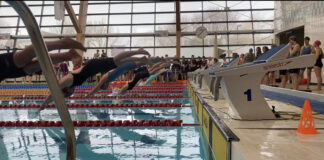 Swimmers in action during Speeds 2023.