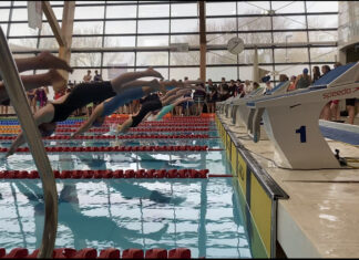 Swimmers in action during Speeds 2023.