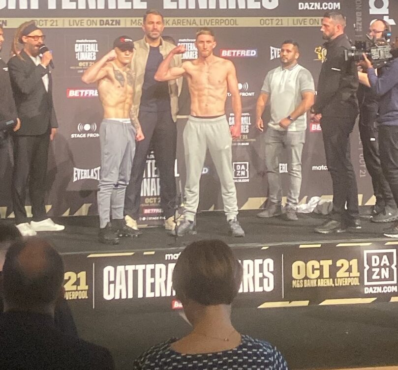 Hatton vs Sampson weighing in