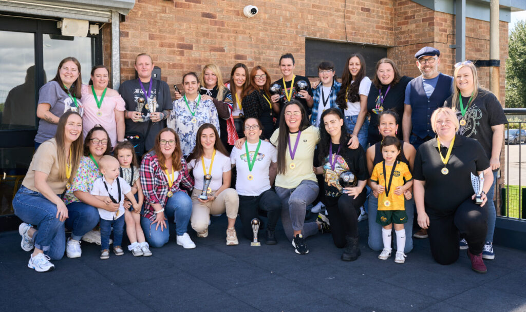 Inclusion FC Award team photo. Pic courtesy of Liverpool Inclusion Plus FC