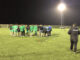 Burscough FC team huddle