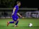 Callum Schorah in Lancashire Cup action for Chorley FC. (photo credit: Stefan Willoughby)