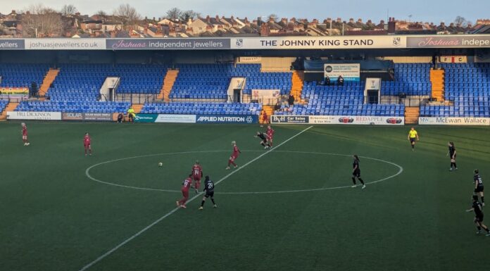 Liverpool Women kick off for the second half against Bristol City in December 2023