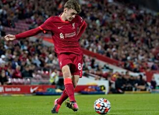 Conor Bradley Liverpool full-back - pic by Alamy Images under agreed paid for licence