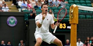 Neal Skupski winning Wimbledon - tennis - Liverpool - Alamy Images under agreed licence
