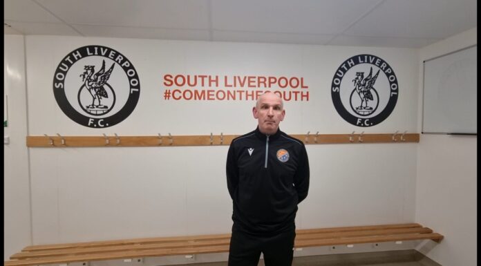 South Liverpool FC manager Martin Ryman Photo by Ed Bazeley