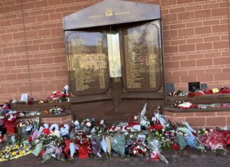 the Hillsborough memorial at Anfield photo credit:Chloe Reynolds