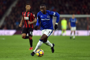 Yannick Bolasie playing for Everton