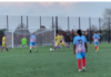 Charity football game. Photo taken by Holly Crebbin