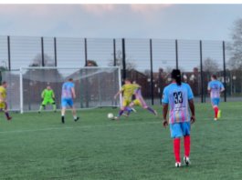 Charity football game. Photo taken by Holly Crebbin