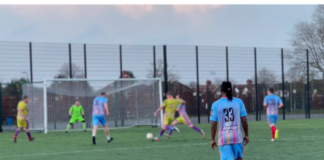 Charity football game. Photo taken by Holly Crebbin