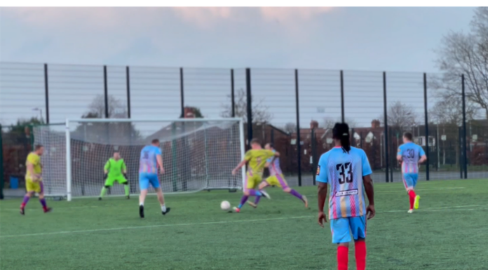 Charity football game. Photo taken by Holly Crebbin