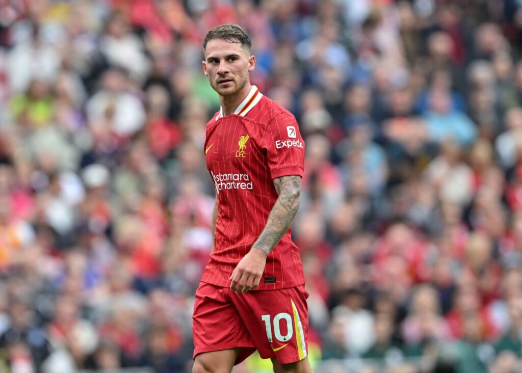 Alexis Mac Allister of Liverpool during the Premier League match Liverpool vs Bournemouth at Anfield