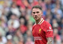 Alexis Mac Allister of Liverpool during the Premier League match Liverpool vs Bournemouth at Anfield