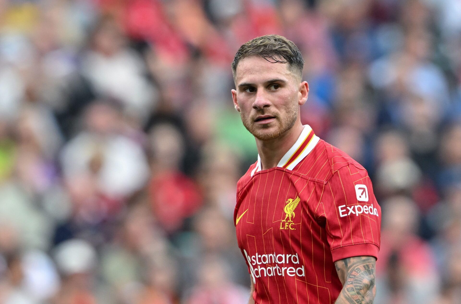 Alexis Mac Allister of Liverpool during the Premier League match Liverpool vs Bournemouth at Anfield