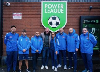 Liverpool Homeless FC with Jamie Carragher - image courtesy of Keith Heckingbottom