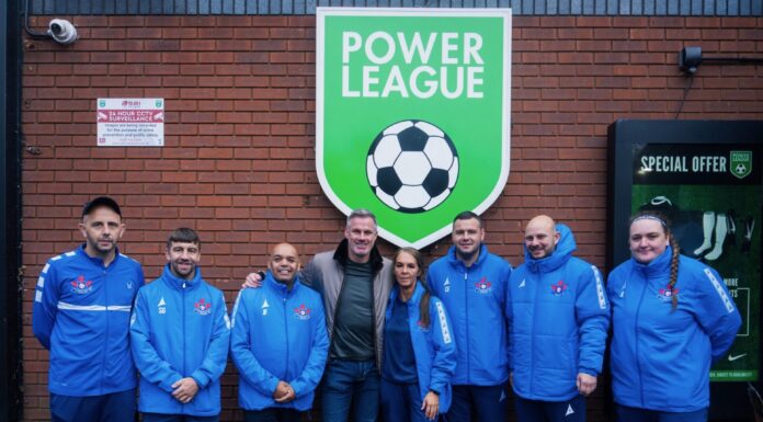 Liverpool Homeless FC with Jamie Carragher - image courtesy of Keith Heckingbottom