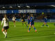 Manchester United's Maya Le Tissier fires in from distance, scoring United's second of the night. Pic by Matty McClennon.