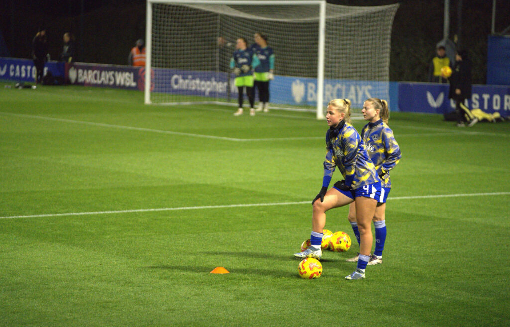 17-year-old Issy Hobson has just 54 WSL minutes to her name this season, but was one of many youngsters that stepped up to face an unbeaten Manchester United side. Pic by Joe Matthews.