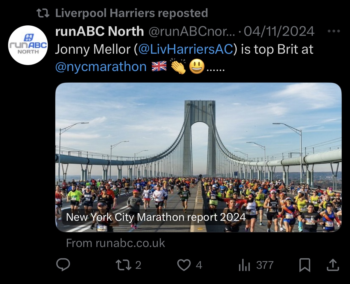 Jonny Mellor Marathon