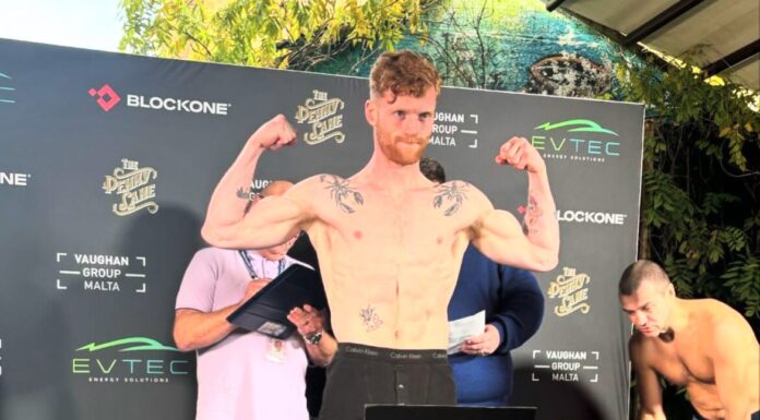 Paul Ryan relishing his chance at redemption in Liverpool Boxer Paul Ryan weighing in ahead of his fight with Dzmitry Atrokhau