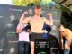 Boxer Paul Ryan weighing in ahead of his fight with Dzmitry Atrokhau