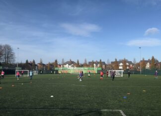 St Helens Walking Football in action, photo taken by Luke Harris