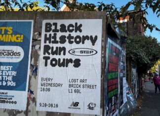 2Step Collective black history run tour poster. Photo by Holly Crebbin