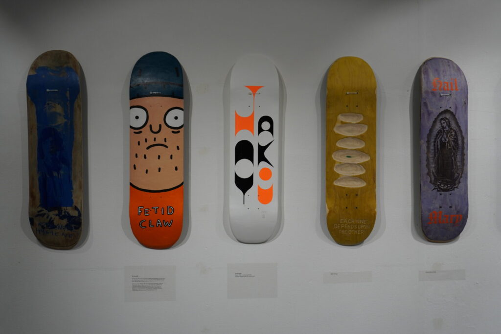 Skateboards at charity event taken by MSL