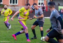 Cheshire Autism FC v Hollyoaks XI. Photo by Neil Whitwham